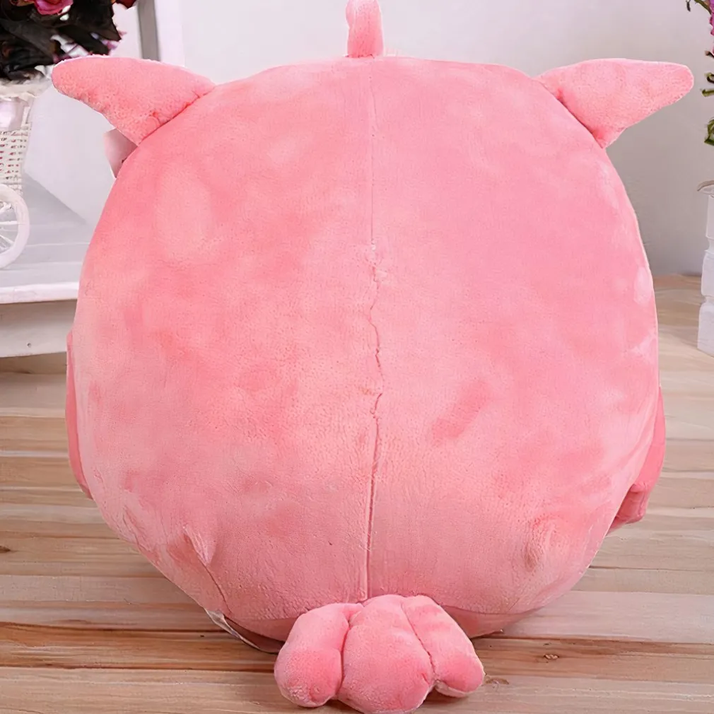 Peluche hibou tout mignon rose