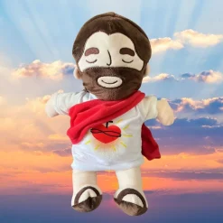 Peluche Jésus qui respire