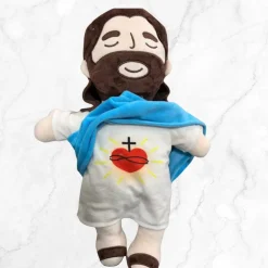 Peluche Jésus qui respire