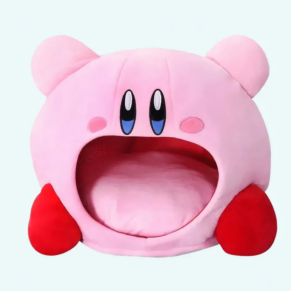 Peluche Kirby à grosse bouche ouverte