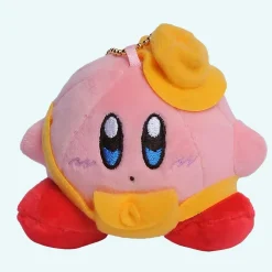 Peluche Kirby avec casquette jaune