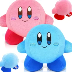 Peluche Kirby souriant rose ou bleue