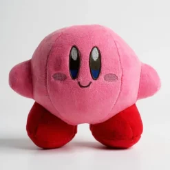 Peluche Kirby souriant rose ou bleue