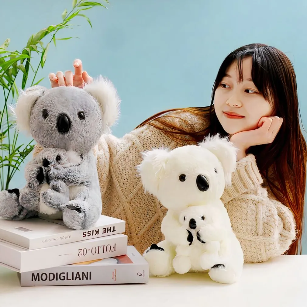 Peluche koala avec bébé