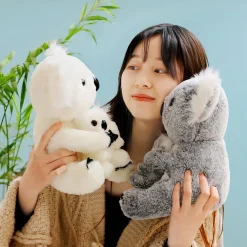 Peluche koala avec bébé