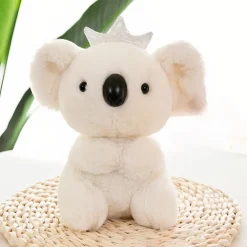 Peluche koala avec couronne