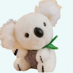 Peluche koala gris et blanc adorable