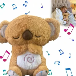 Peluche Koala jaune ou grise qui respire avec musique relaxante