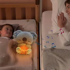 Peluche koala qui respire avec berceuse apaisante
