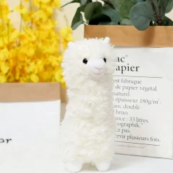Peluche Lama alpaga blanc