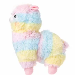 Peluche lama arc-en-ciel