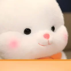 Peluche lapin blanc trop mimi