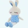 Peluche lapin bleu lumineux