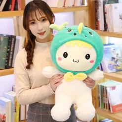 Peluche lapin bonnet baleine
