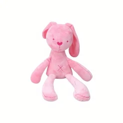 Peluche lapin douce et mignonne blanche ou rose