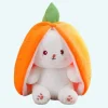 Peluche lapin en carotte