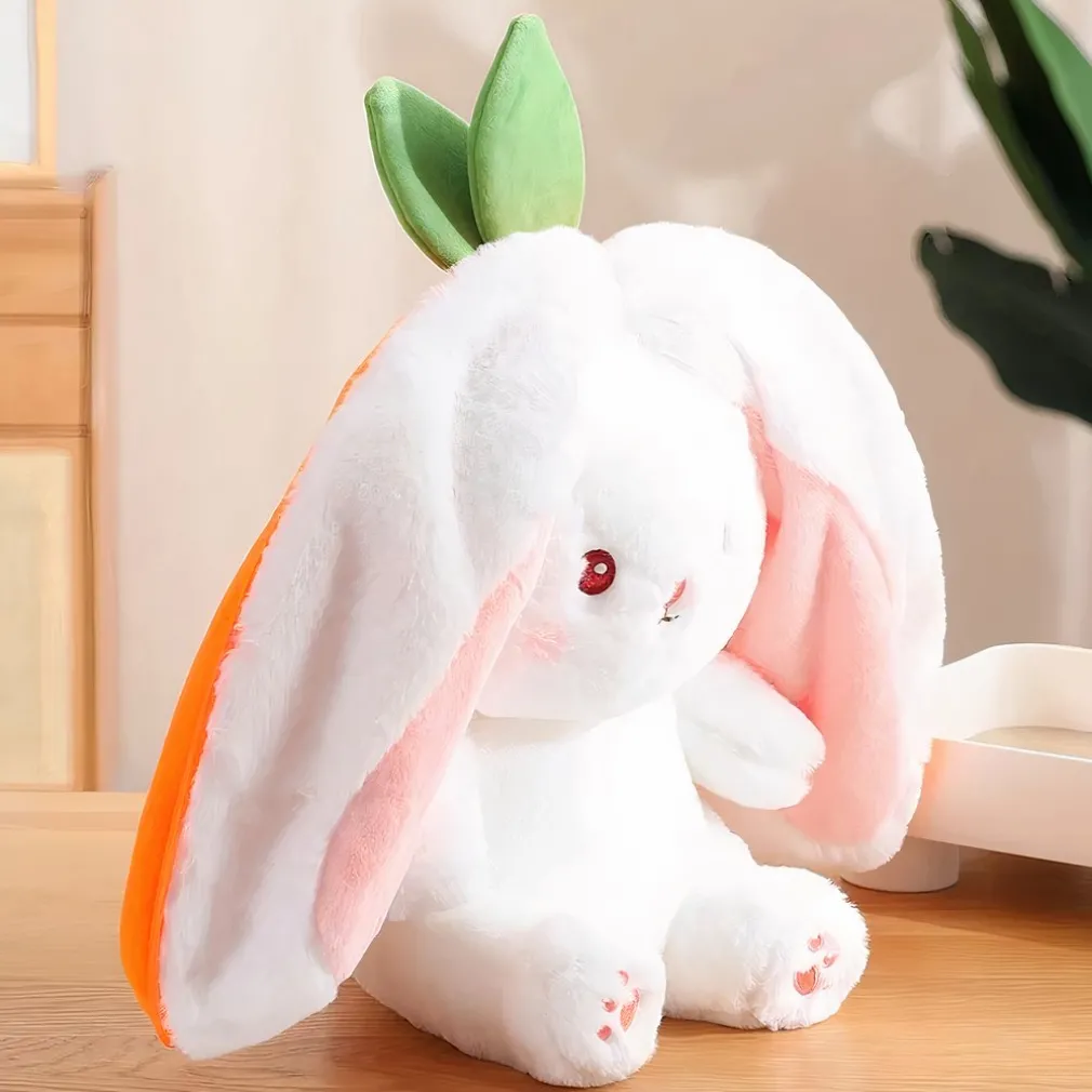 Peluche lapin en carotte