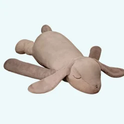 Peluche lapin gris géant