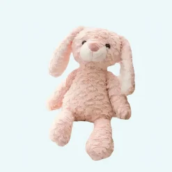 Peluche lapin rose toute douce