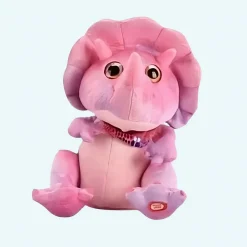 Peluche électrique dinosaure rose