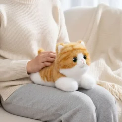 Peluche lestée chat