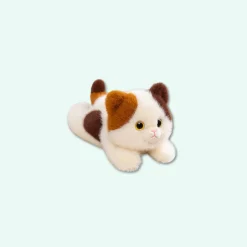 Peluche lestée chat tricolore