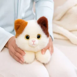 Peluche lestée chat tricolore