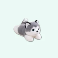 Peluche lestée chien husky
