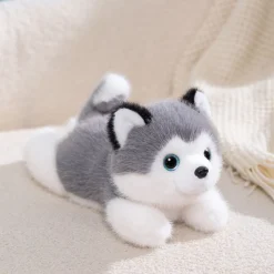 Peluche lestée chien husky