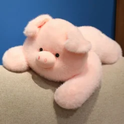 Peluche lestée cochon rose