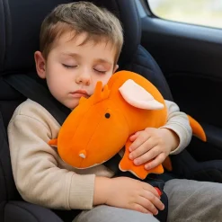 Peluche lestée dragon orange