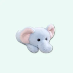 Peluche lestée éléphant bleu