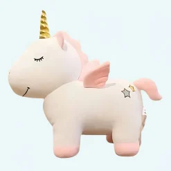 Peluche licorne blanche