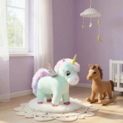 Peluche licorne bleue trop mignonne
