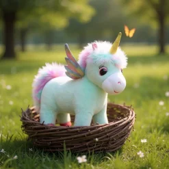 Peluche licorne bleue trop mignonne