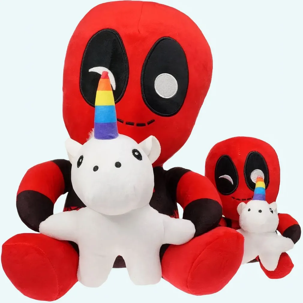 Peluche licorne et dead pool
