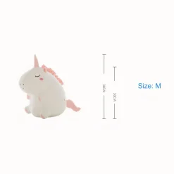 Peluche licorne super douce blanche