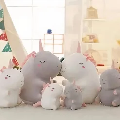 Peluche licorne super douce blanche