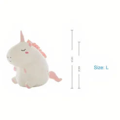 Peluche licorne super douce blanche