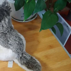 Peluche loup gris de Sibérie