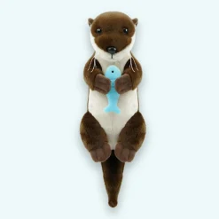 Peluche loutre allongée