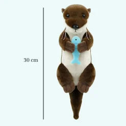 Peluche loutre allongée