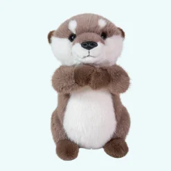 Peluche loutre câline aux pattes aimantées