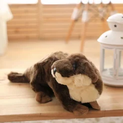 Peluche loutre marron