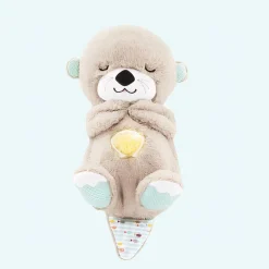 Peluche loutre respirante avec berceuse apaisante