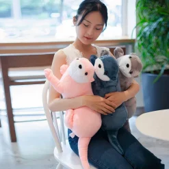 Peluche loutre rose