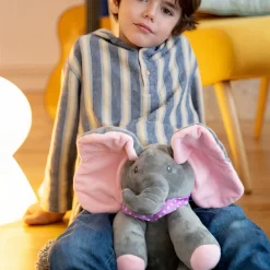 Peluche éléphant interactive pour bébé