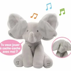 Peluche éléphant interactive pour bébé