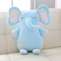 Peluche éléphant mignonne bleue