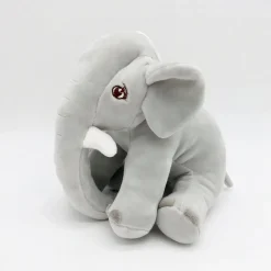 Peluche éléphant mignonne grise